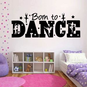 Stickers Muraux Danseuse Fille Autocollant Mural Ballerine Fée Décoration  Murale Chambre Enfants Bébé Pépinière Salon[J1337] - Cdiscount Maison