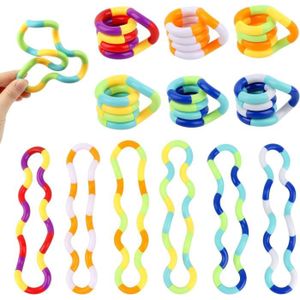 Tangle Fidget Toy – Jouet Torsadé Anti-Stress 18 Pièces, Soulage Anxiété Et Améliore Concentration, Pour Enfants Et Adultes