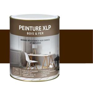 PEINTURE - VERNIS Peinture intérieure XLP bois et fer satin brun 10l