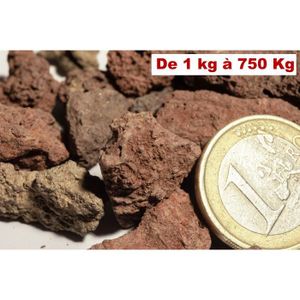 Paillis Mineral Pas Cher 5 Kg Pouzzolane Rouge Pierre De Lave Pour Jardin Et Amenagement