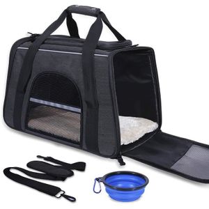 Sac De Transport Pour Chien Caisse Pliable Pour Chat 70 X 52 X 52 Cm Gris  12_0001243 à Prix Carrefour