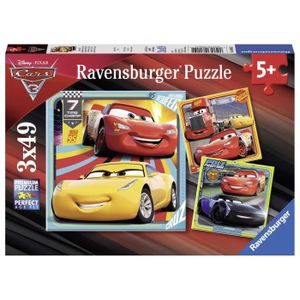 PUZZLE Puzzles Cars 3 - Ravensburger - Lot de 3 puzzles d