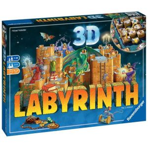 JEU SOCIÉTÉ - PLATEAU Labyrinthe 3D, Jeux de société, Famille et Enfants, De 2 à 4 Joueurs à partir de 7 ans, 26113, Ravensburger