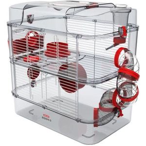 CAGE ZOLUX Cage sur 2 étages pour hamsters souris et ge
