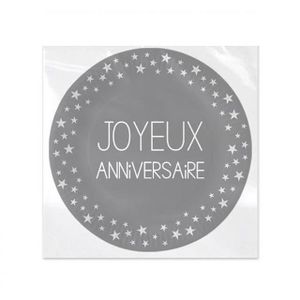 Assiette Joyeux Anniversaire Cdiscount