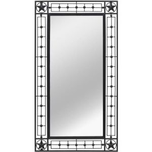 Noir Miroir Rectangulaire Moto Miroir Pour Le Côté Gauche avec spiegelarm