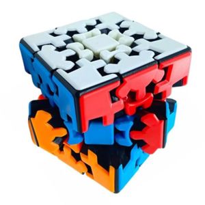 PUZZLE VINGVO Jouet de puzzle d’engrenage 3x3x3 Mini Cube