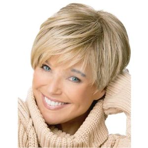 perruques courtes blondes