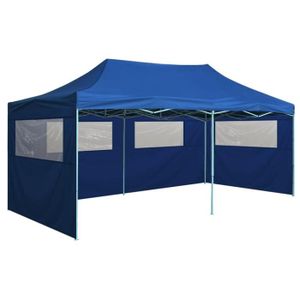 TONNELLE - BARNUM YOSOO Tente de réception pliable avec 4 parois 3x6 m Acier Bleu - YOS7053248158548