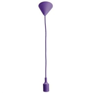 CULOT D'AMPOULE Ywei U E27-E26 Douille d'ampoule silicone Edison Pendentif support de lampe violet