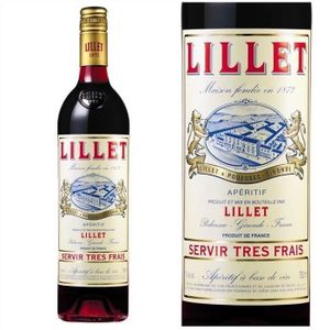 APERITIF A BASE DE VIN LILLET Rouge Apéritif à base de vin - 75cl - 17 %