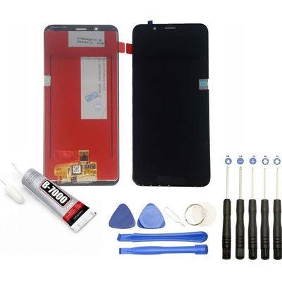 Écran Complet Avec Châssis Pour Huawei Y7 2018 - Noir, Original, Neuf + Outils