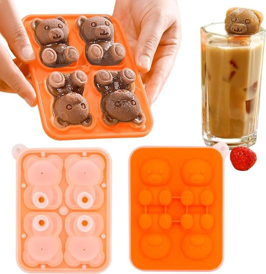 Moules à Glace en Silicone en Forme de Chien Mignon et Plateau en Forme de Teckel pour Cuisine Maison (Rose