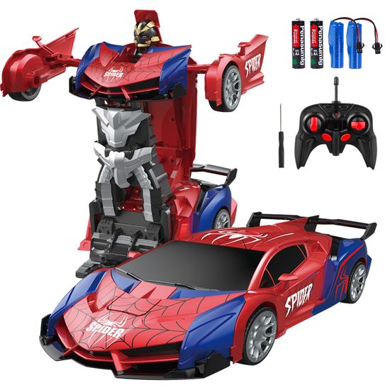 Voiture-robot Araignée Télécommandée 2.4GHz - Transformable 2 En 1, Rotation 360°, Jouet Pour Enfants 3-8 Ans