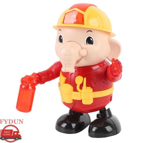 ZJchao Jouet Solaire à Tête à Pompon pour Voiture, Jouet Dansant en Forme D'éléphant avec Panneau Solaire intégré pour Décoration de Tableau de Bord de Voiture