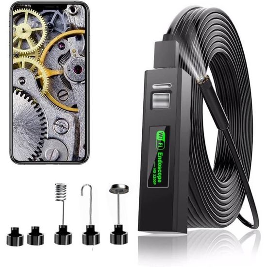 Endoscope Caméra Inspection USB 3 En 1 Type-C - 6 LED Réglables - Étanche Pour Android PC