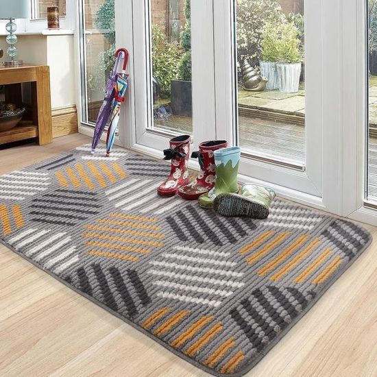 DobleUve Estudio Tapis Vinyle 31 | Noire | 65x140 Cm | Tapis Cuisine | Tapis De Salon Antidérapant Antifongique Ignifuge | Tapis Enfants | Tapis Bain PVC | Tapis PVC - 7
