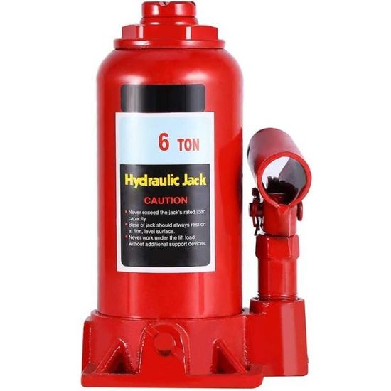 Cric Roulant Hydraulique 2,5 Tonnes (5 000 Lb) En Acier Robuste Rouge