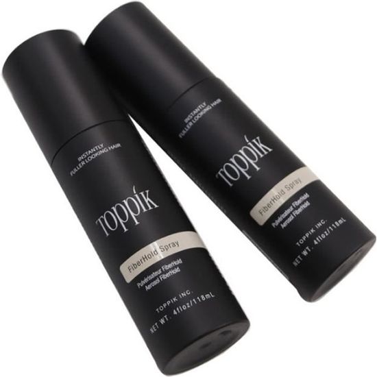 Poudre Densifiante TOP**k Pour Cheveux - Noir, Kératine, 27,5g - Volume Instantané