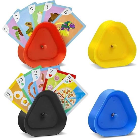 Zocipro 2 Porte-Cartes à Jouer Support Carte Mains Libres, Support de Poker  Debout en Plastique pour Enfants, Support de Jeu de Carte, Organisateur  Poker Dos/Uno Porte-Cartes pour Adultes,Enfants : : Jeux et