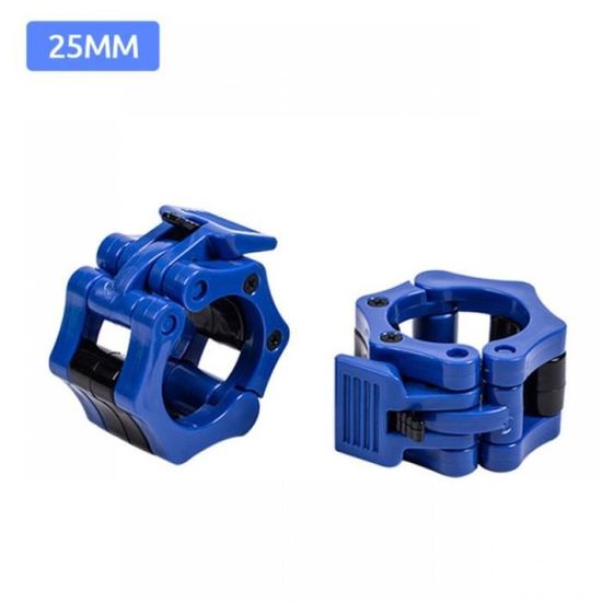 ZY-HUAN Mini Pinces Pour Haltères De 2,5 Cm I Collier D'haltères Réglable De 2,5 Cm I Pinces D'haltères à Dégagement Rapide Paire De Clips De Verrouillage Pour Barre D'haltères (noir