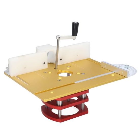 Plaque Insertion Fraiseuse Lot 3 Plaques Insertion Fraiseuse - Table Fraisage Aluminium Pour Défonceuse, Guide Réglable Table Fraisage 240x200mm