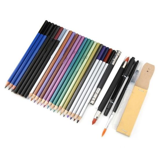 HURRISE crayon de couleur grasse Ensemble de crayons de couleur tilleul