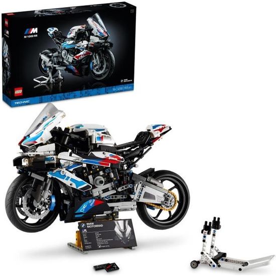 LEGO® Technic 42130 BMW M 1000 RR, Construction Moto BMW, Maquette Moto GP, Échelle 1:5, Cadeau Motard, pour Adultes