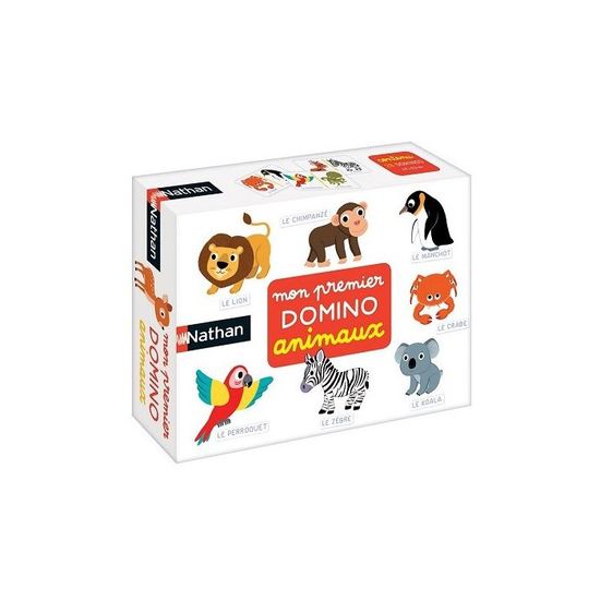 Mon Premier Domino Animaux Du Monde - 28 Pièces Jeu Éducatif Dès 2 Ans Avec Carte Offerte