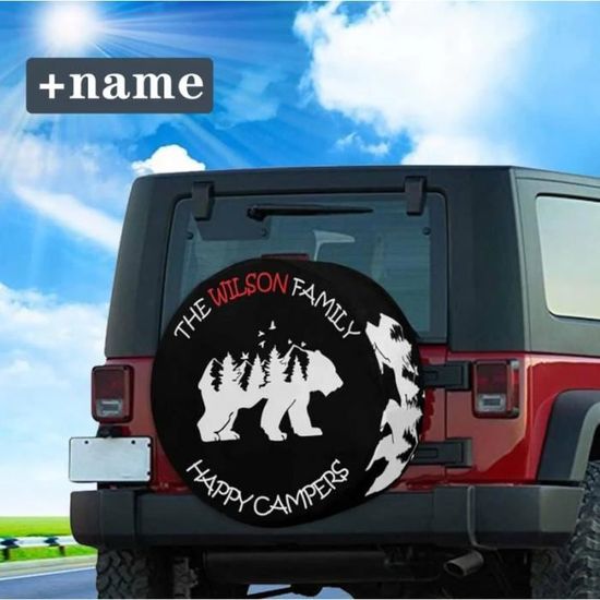 Housse Personnalisable Pour Roue De Secours - Imperméable, Taille Ajustable, Pour Camping-car, SUV, Camion (15")