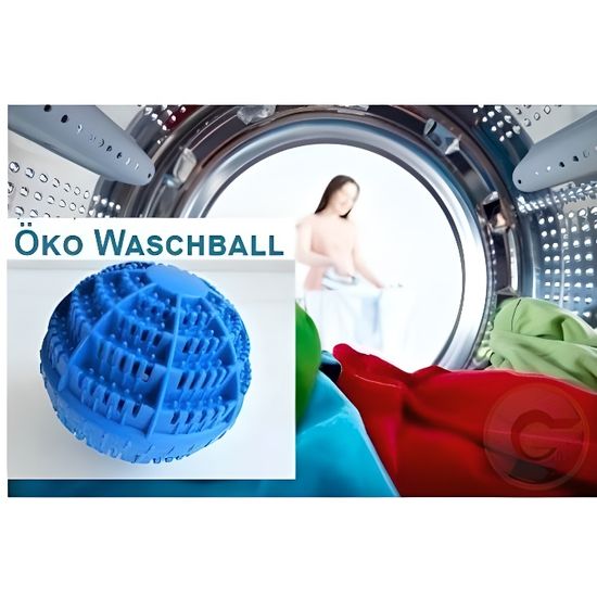Boule De Lavage écologique Sans Lessive - 1500 Lavages - Pour Machine à Laver - Neuf
