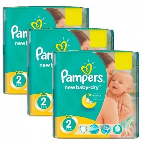 560 Couches Pampers New Baby Dry taille 2