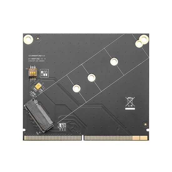 Carte D'extension PCIe Vers M.2 NVMe Pour Raspberry Pi 5 - Connexion Directe, Câble Différentiel - Améliore Le Stockage SSD