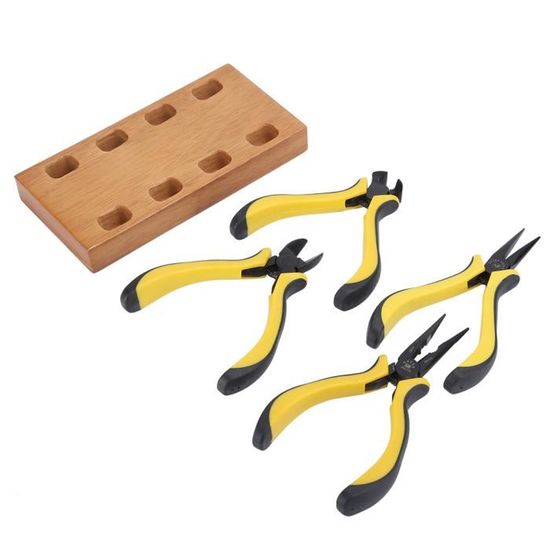 Pince Electronique SPEEDWOX Lot De 4 Pinces à Longue Portée Avec Boîte De Rangement - Mini Pinces Coupantes De Précision - Pinces Fines Pour Atteindre Les Espaces Difficiles à Atteindre - Effet