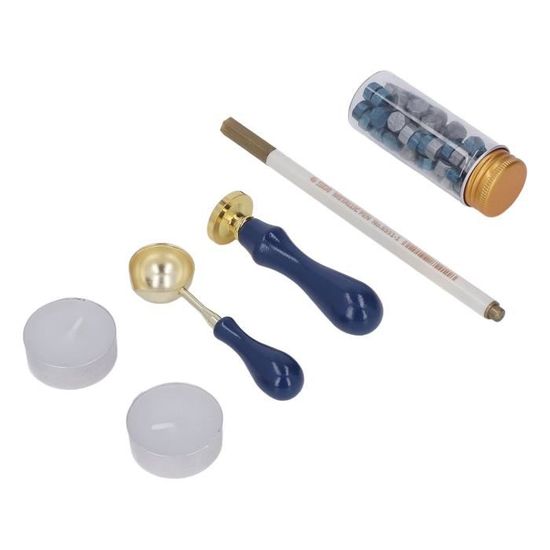 Kit 12 Tampons à Cire Avec Poignée ABS - Cachets Classiques Pour Invitations Mariage Et Lettres