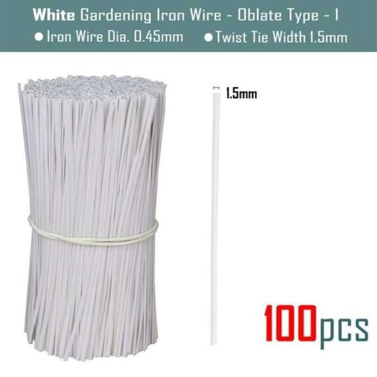 WE01882-Lot de 100 attaches de câble de jardinage. fil électrique. ruban de  plantes à fleurs. ligne d'attache torsadée. vignes gri - Cdiscount Jardin