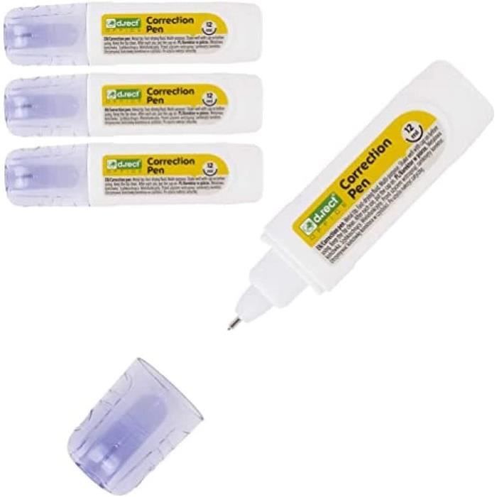 Lot de 24 correcteurs correcteurs pour correcteur Blanc 12 ml [33