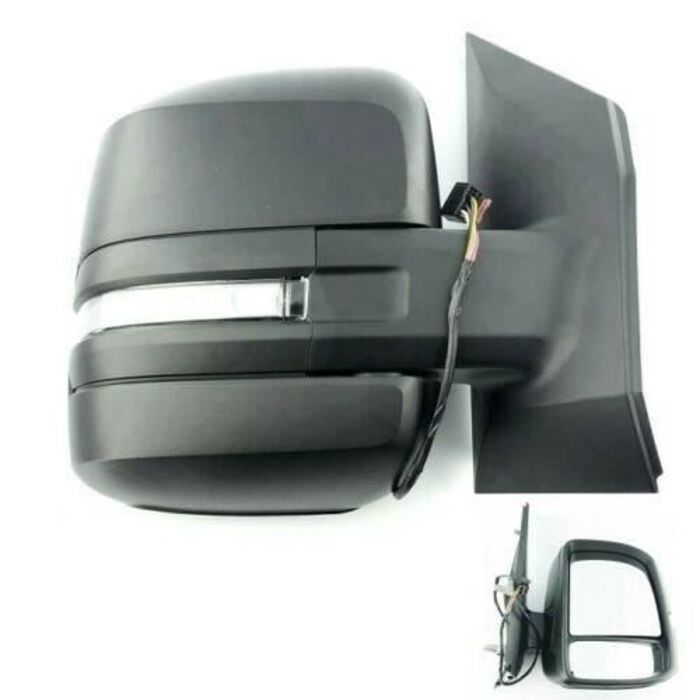 Miroir Complet Retroviseur Cote Droit Noir Homologation E Pour Volkswagen VW Crafter 2018+ OEM avec Indicateur