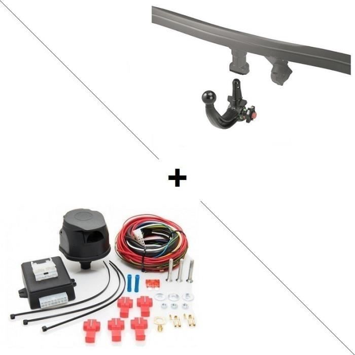 Siarr Westfalia - Attelage Range Rover Evoque Cabriolet (05-16-) RDSOV + faisceau universel 7 broches + boitier électronique - A