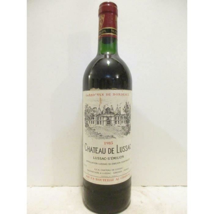 lussac saint-émilion château de lussac rouge 1985 - bordeaux