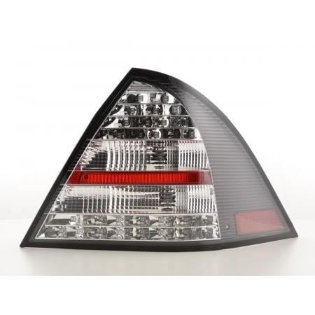 Paire de feux arriere Mercedes Classe C Berline W203 de 2005 a 2007 LED noir D-FKRLXLDB12039