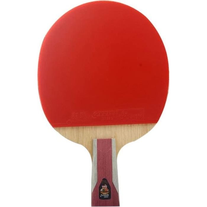 SSHHI 6-Etoiles Raquette de Ping Pong Set, Raquette de Ping Pong Professionnelle,Pour Joueurs Offensifs, Mode-Comme montré570