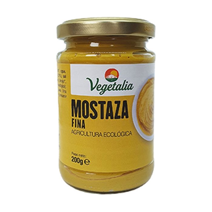VEGETALIA - Pot en verre bio moutarde fine 200 g