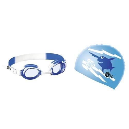 Beco maillot de bain avec lunettes de natation et bonnet de bain bleu
