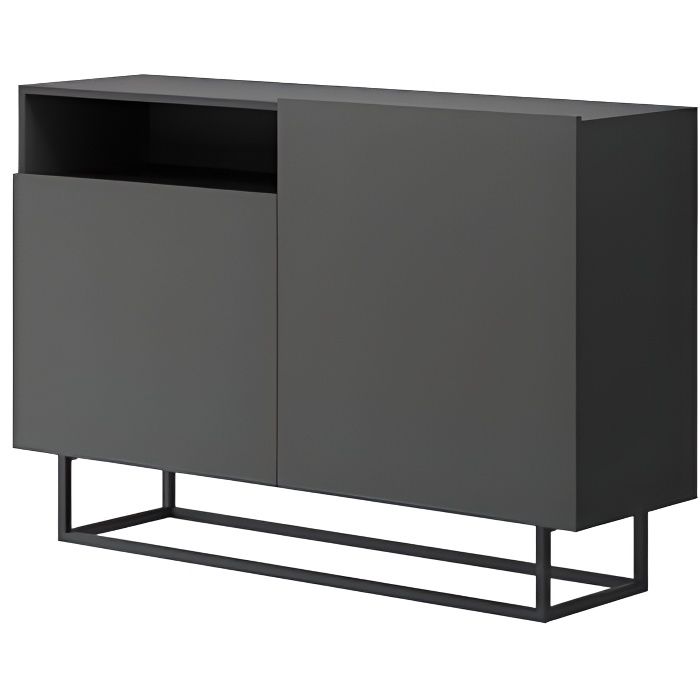 Commode industrielle ENJOY 120 cm gris anthracite