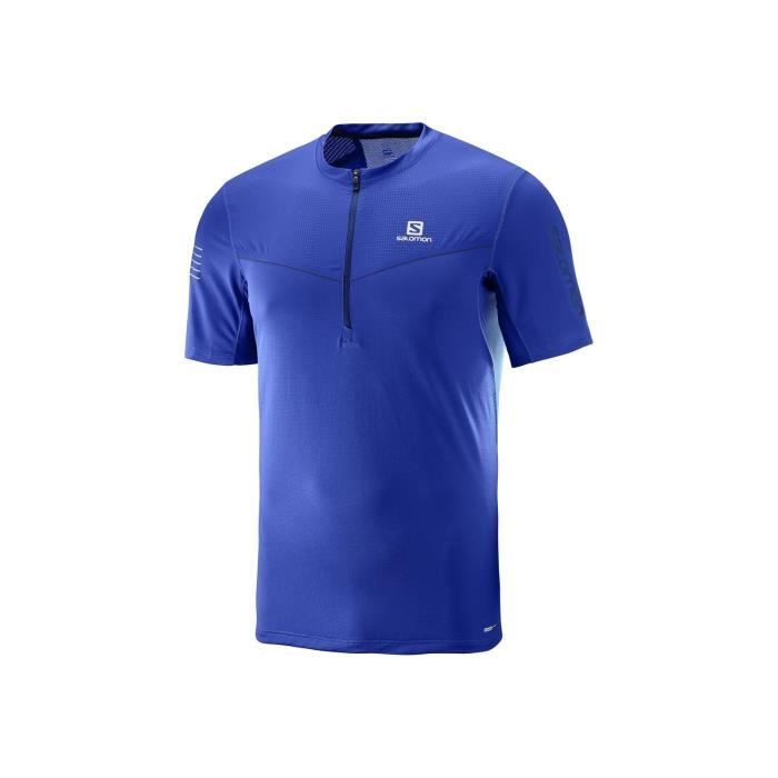 SALOMON T-shirt de running Fast Wing - Homme - Bleu