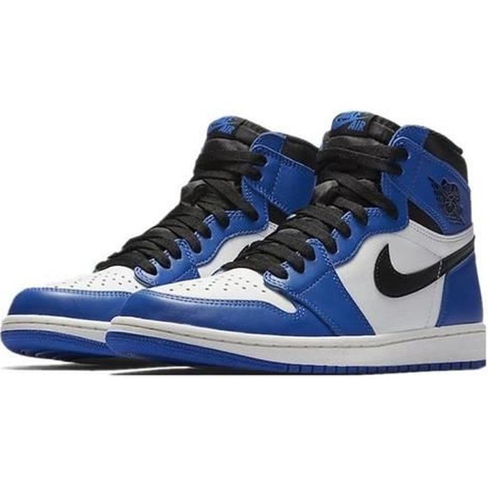 Airs Jordans 1 Retro High Game Royal 555088-403 Chaussures de Running pour Homme Femme Bleu Blanc