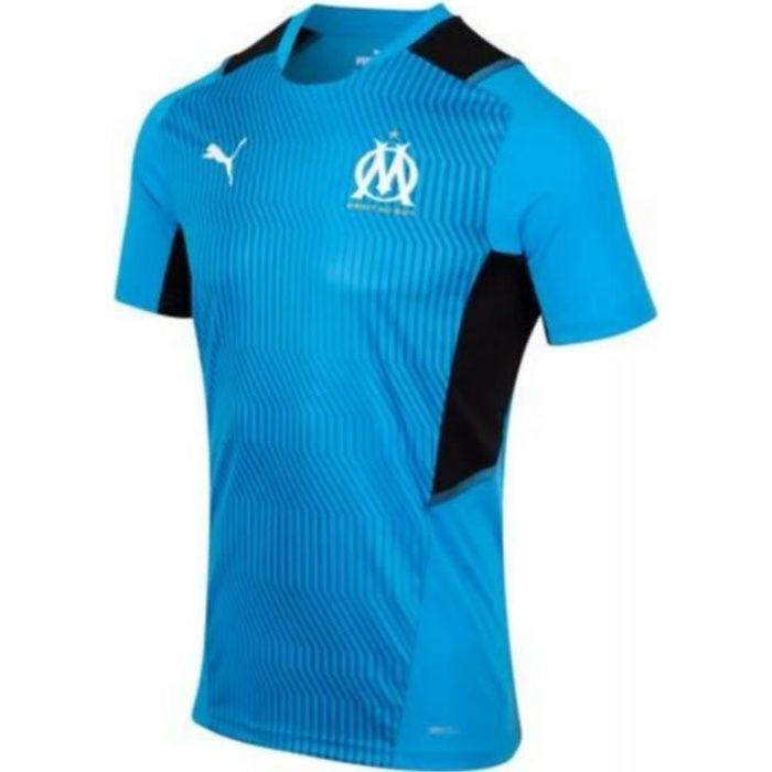 Nouveau Maillot Officiel D'Entrainement Homme Puma OM Olympique de Marseille Saison 2021-2022 Bleu