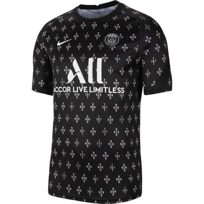 MAILLOT PSG/PARIS TRAINING TOP NOIR ADULTE 21/22