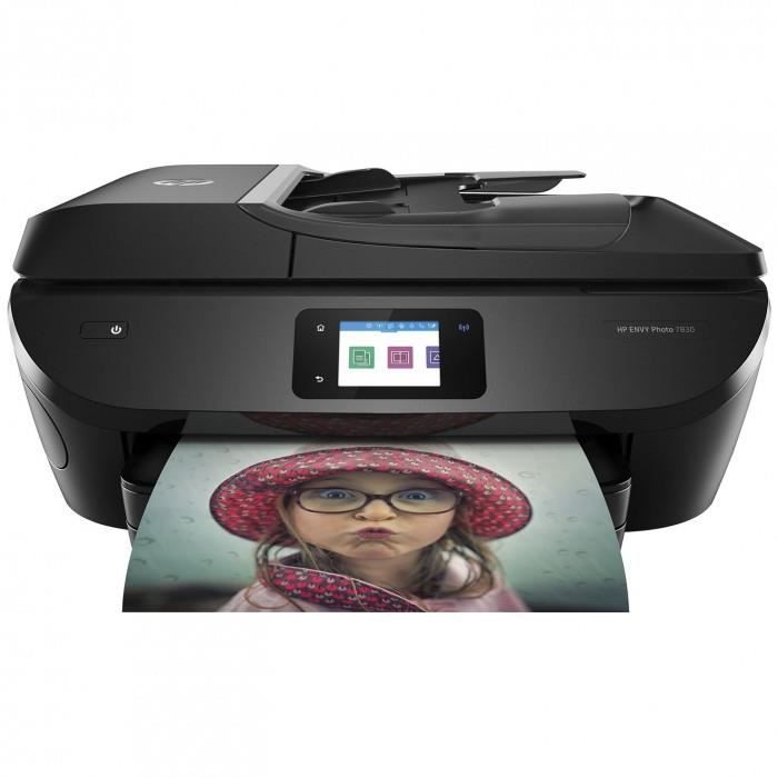 HP ENVY Photo 7830 - Imprimante Multifonction jet d'encre couleur 4-en-1 (USB 2.0 / Ethernet / Wi-Fi)